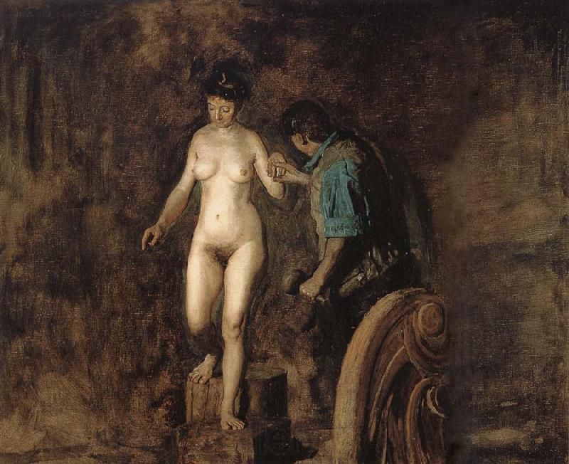 Thomas Eakins William and his Model Norge oil painting art